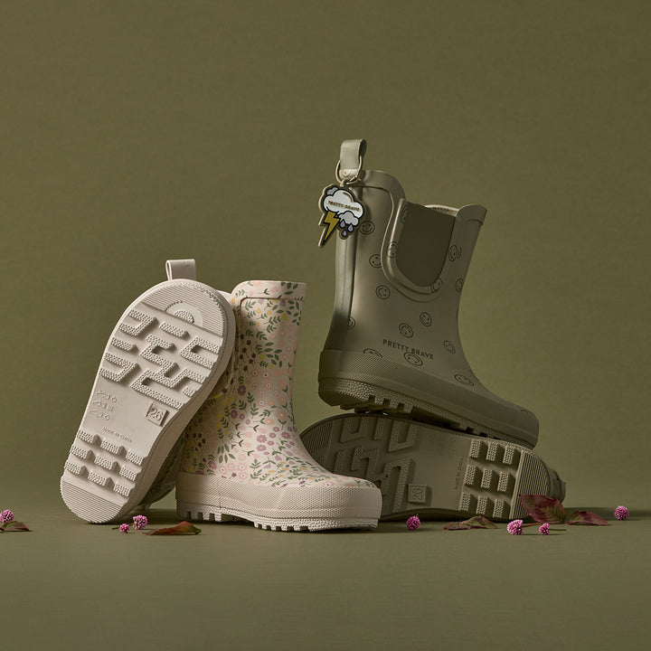 PUDDLE BOOT Sage Smiley