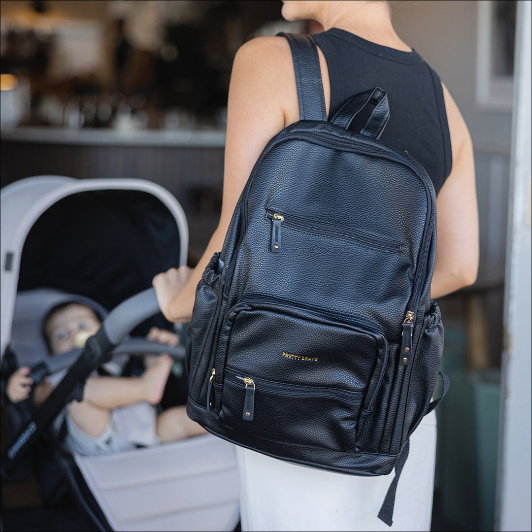 CHLOE BACKPACK Black Pebbled