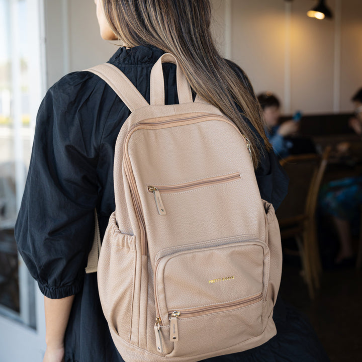 CHLOE BACKPACK Natural Pebbled