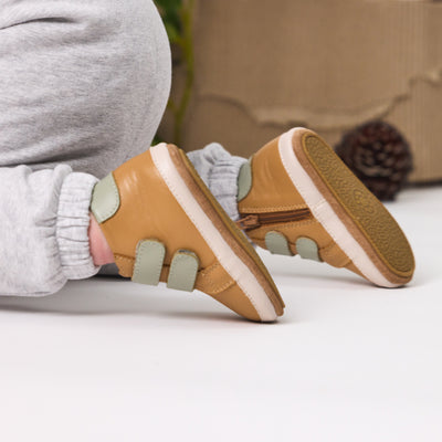 BABY HI-TOP Tan/Sage