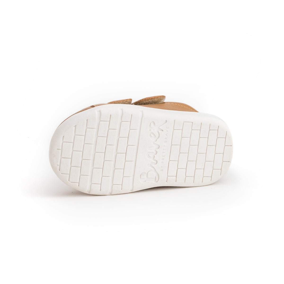 Sole of Brooklyn shoes with velcro strap in colour Tan