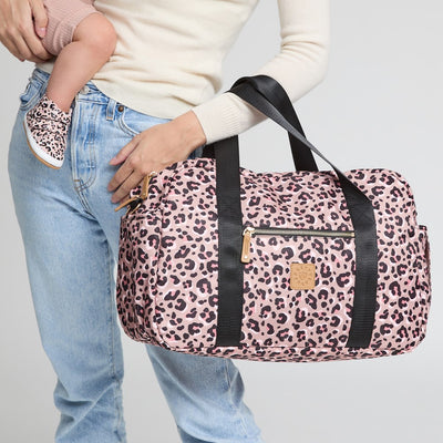 STELLA BABY BAG Blush Leopard