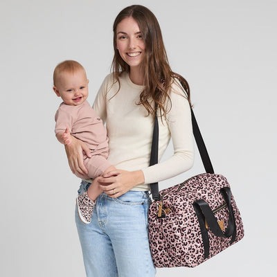 STELLA BABY BAG Blush Leopard