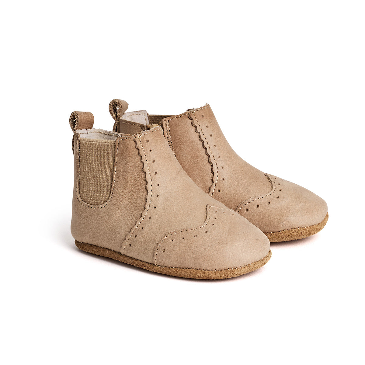 Infant tan chelsea boots top