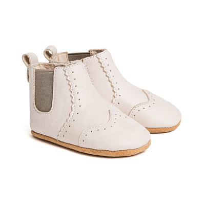 Pair of baby windsor boots in colour Stone