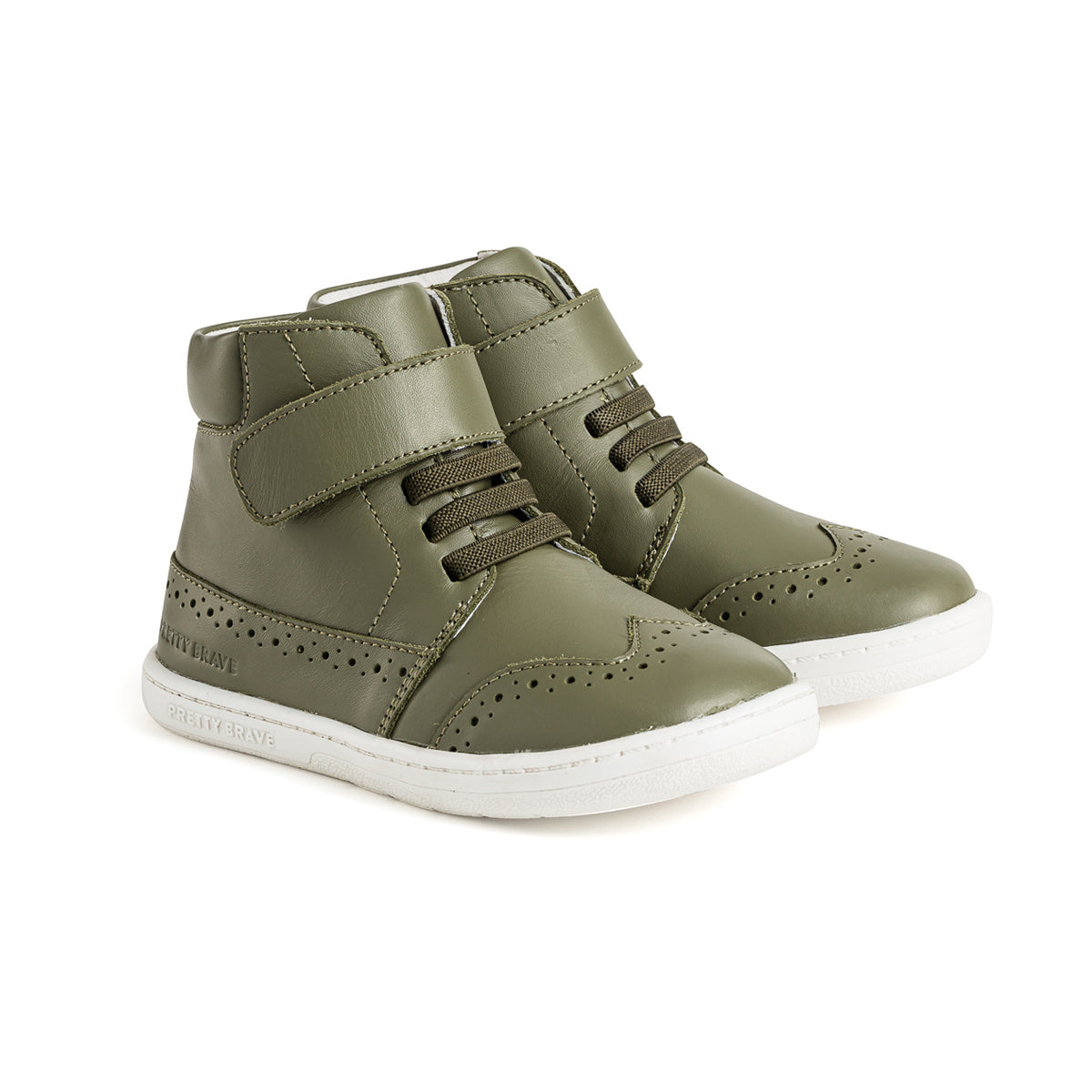 Pair of Harley ankle boot in colour olive