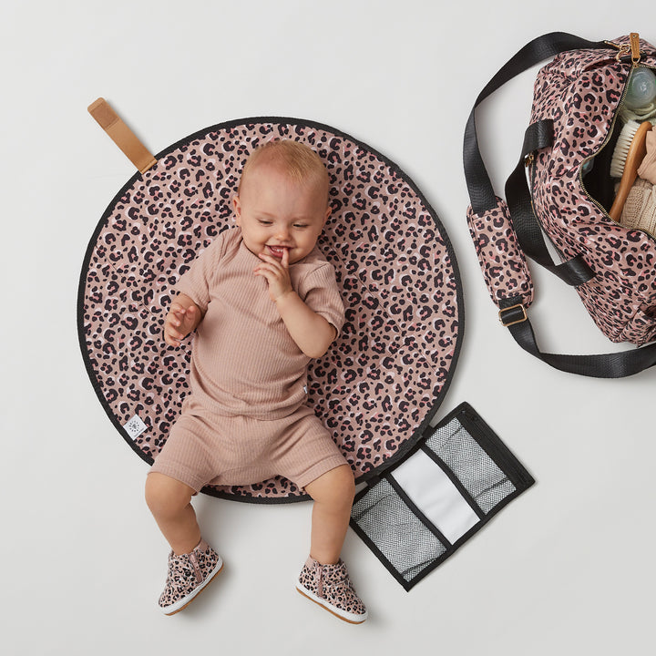 ROUNDABOUT CHANGE CLUTCH Blush Leopard