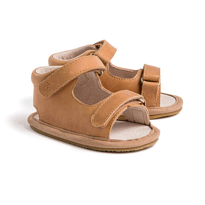 Pair of baby sandals in sierra colour