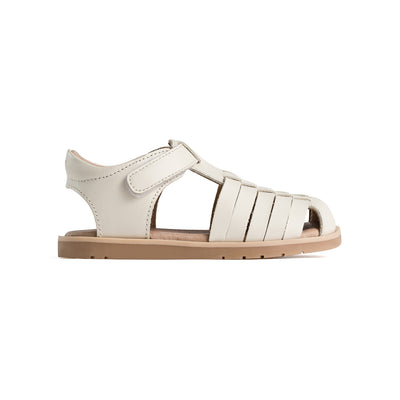 Side view of Frankie sandal in colour Stone