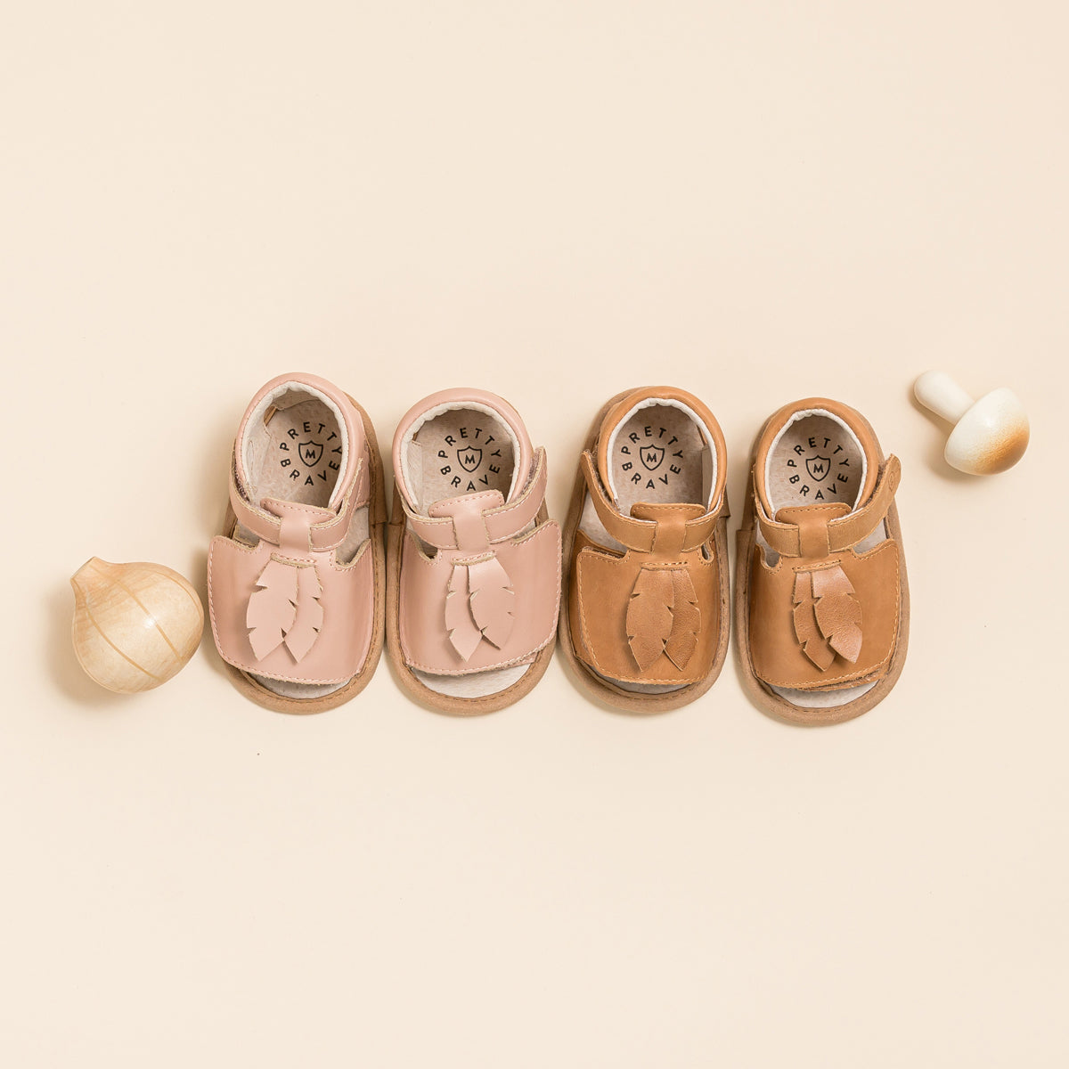 PHOENIX SANDAL Tan Leaf